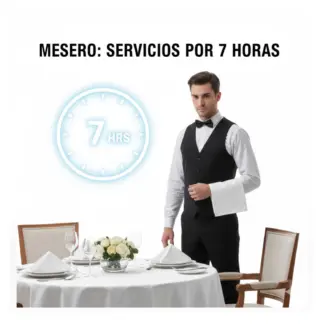 Mesero: Servicios por 7 horas
